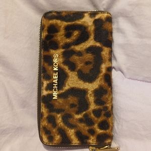 Hair-On Women's Leopard Wallet